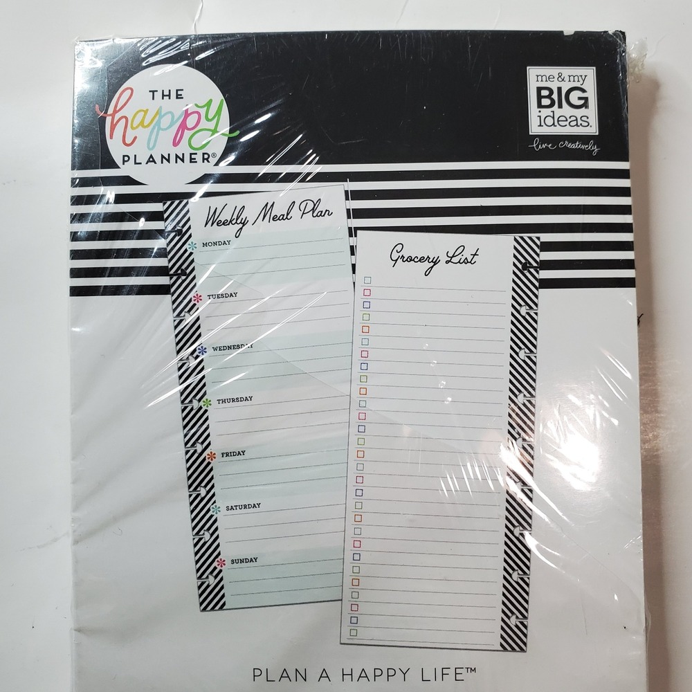 The Happy Planner Lot Budget Tracker Weekly Meal Plan and Rare Zipper Pouch New - Picture 4 of 8